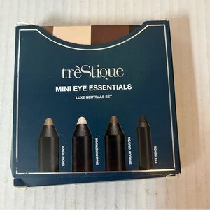 Trestique Eye Essentials Mini Luxe Neutrals Brow Shadow Eyeliner New Open Box